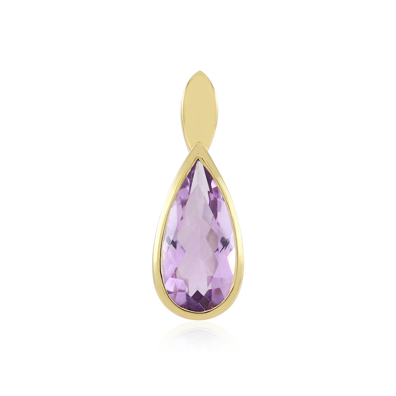 Lavendel-Amethyst-Silberanhänger