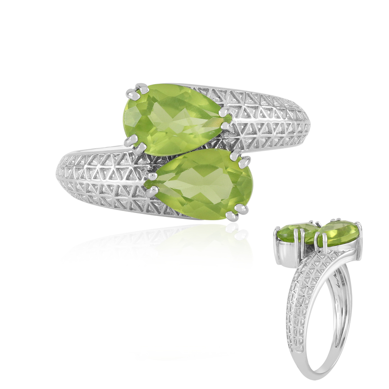 Peridot-Silberring (de Melo Essence) - Farbe: Grün
