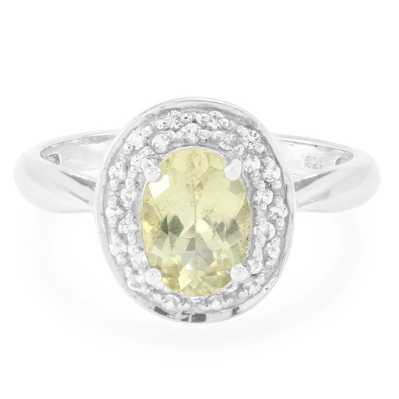 Limonen-Apatit-Silberring