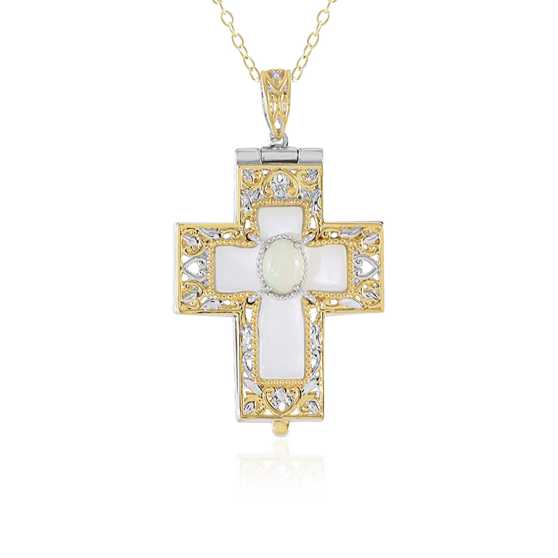 Edelstein-Silberhalskette (Gems en Vogue)