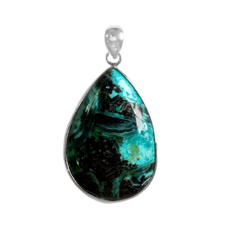 Gem Silica-Silberanhänger (Bali Barong)