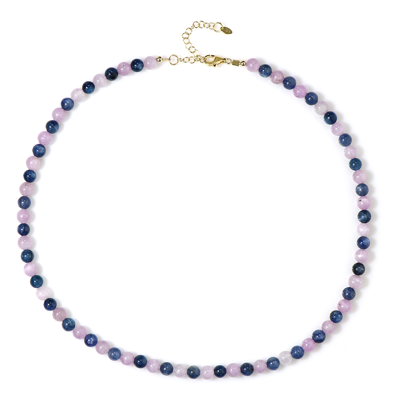 Edelstein-Silberhalskette Edelstein-Silberhalskette