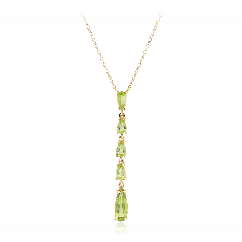 Burmesischer Peridot-Silbercollier