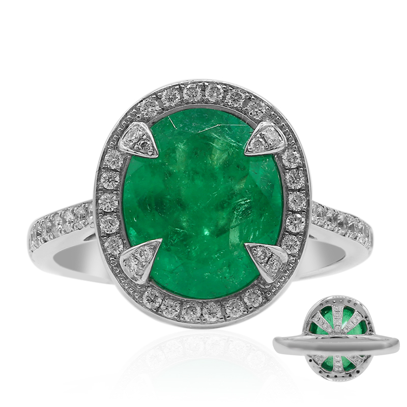 Kolumbianischer Smaragd-Goldring (Estée Collection)