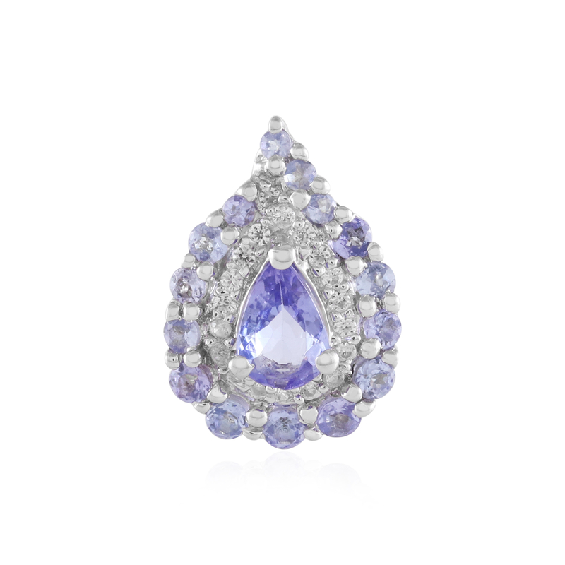 Tansanit-Silberanhänger Tansanit-Silberanhänger