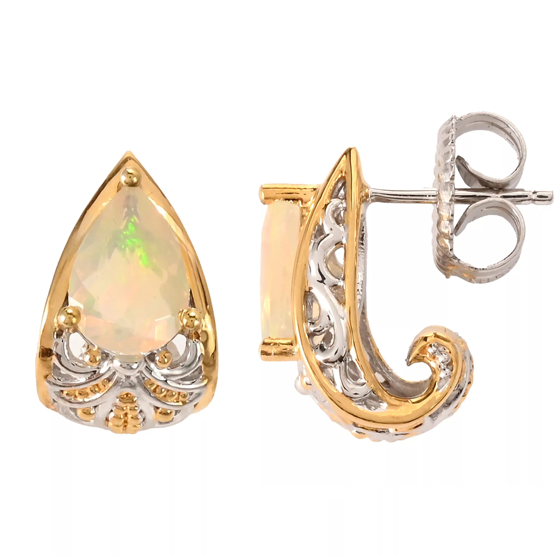 Welo-Opal-Silberohrringe (Gems en Vogue) Welo-Opal-Silberohrringe (Gems en Vogue)