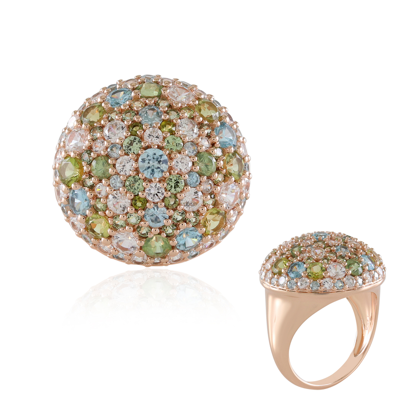 Edelstein-Silberring (KM by Juwelo)