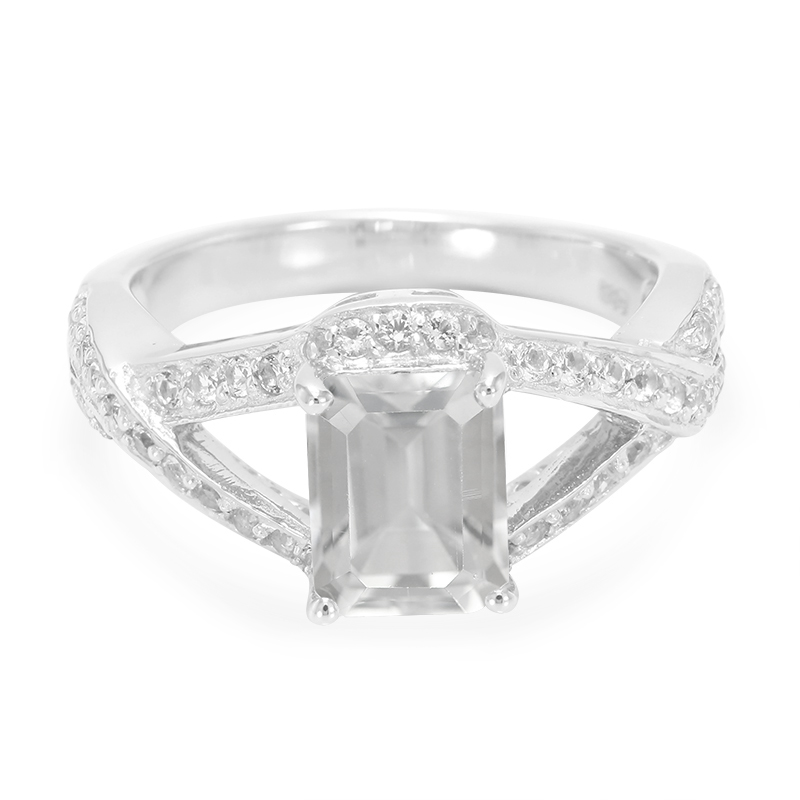 Gletscher-Topas-Silberring