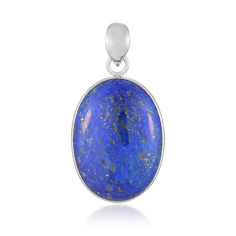 Lapislazuli-Silberanhänger (Bali Barong)