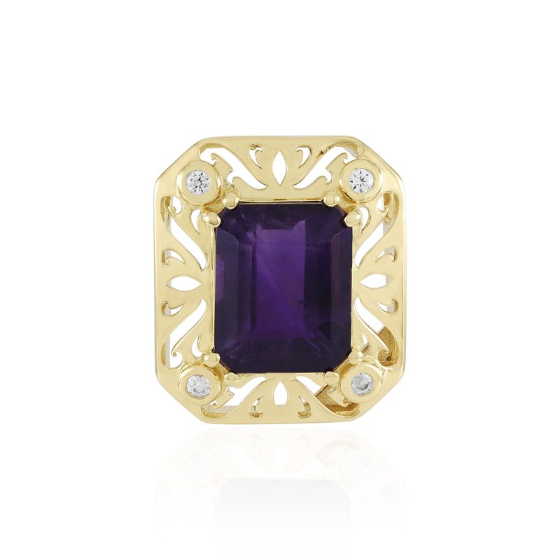 Amethyst-Silberanhänger (Ornaments by de Melo)