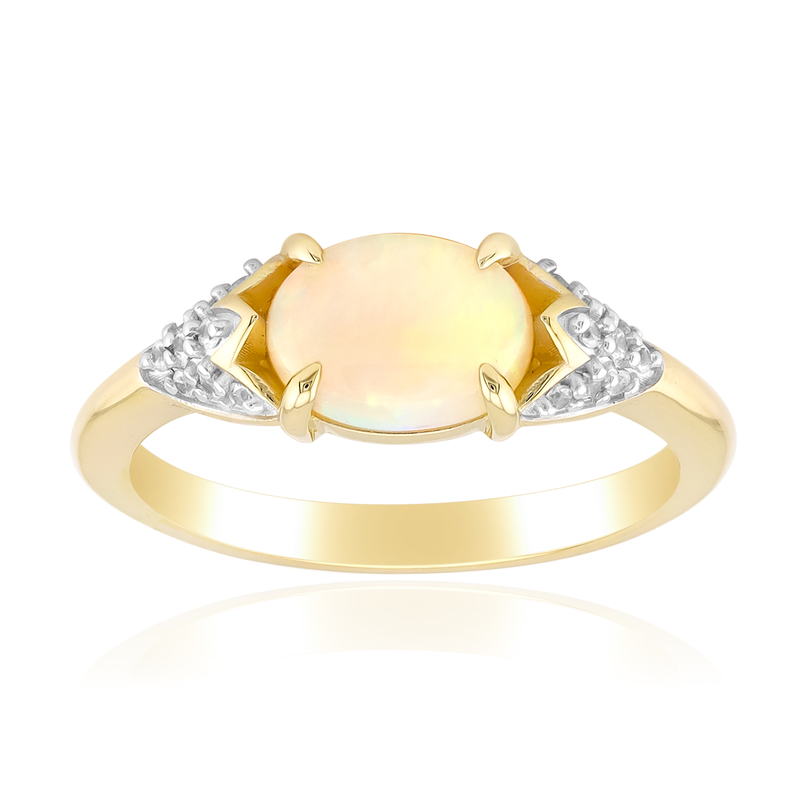 Coober Pedy-opal-guldring från Juwelo