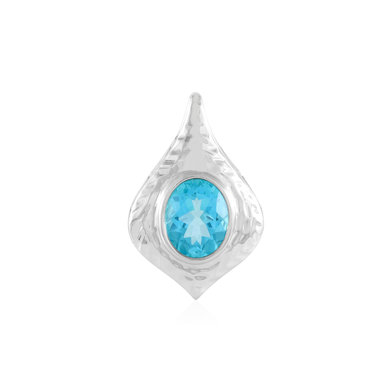 Paraiba-Topas-Silberanhänger (MONOSONO COLLECTION)