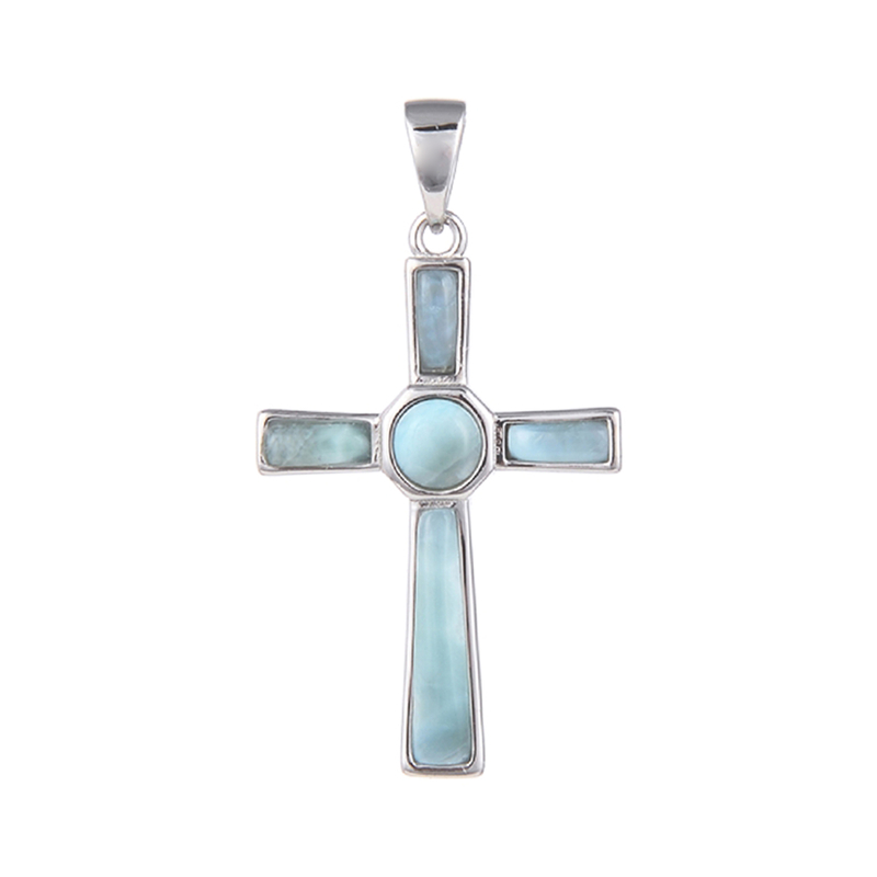Larimar-Silberanhänger