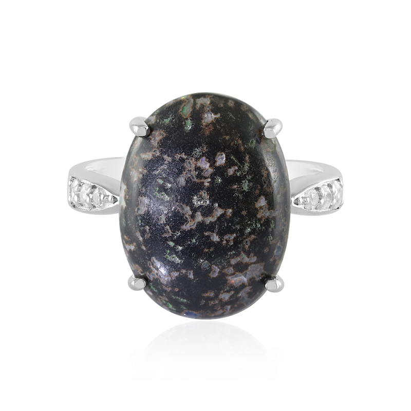 Leoparden-Opal-Silberring Leoparden-Opal-Silberring