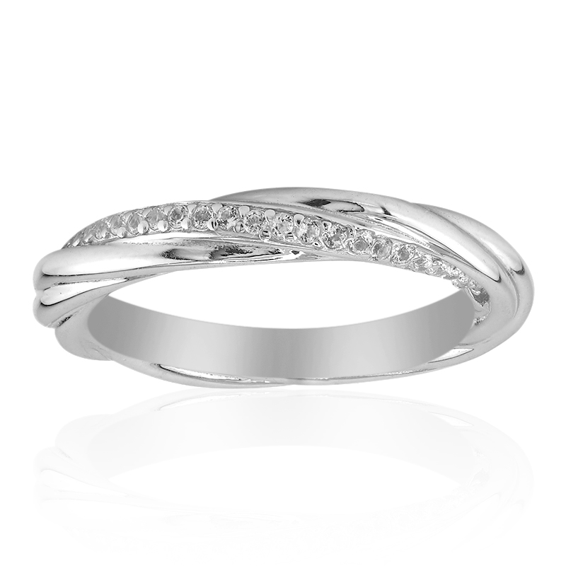 Weißer Topas-Silberring Weißer Topas-Silberring