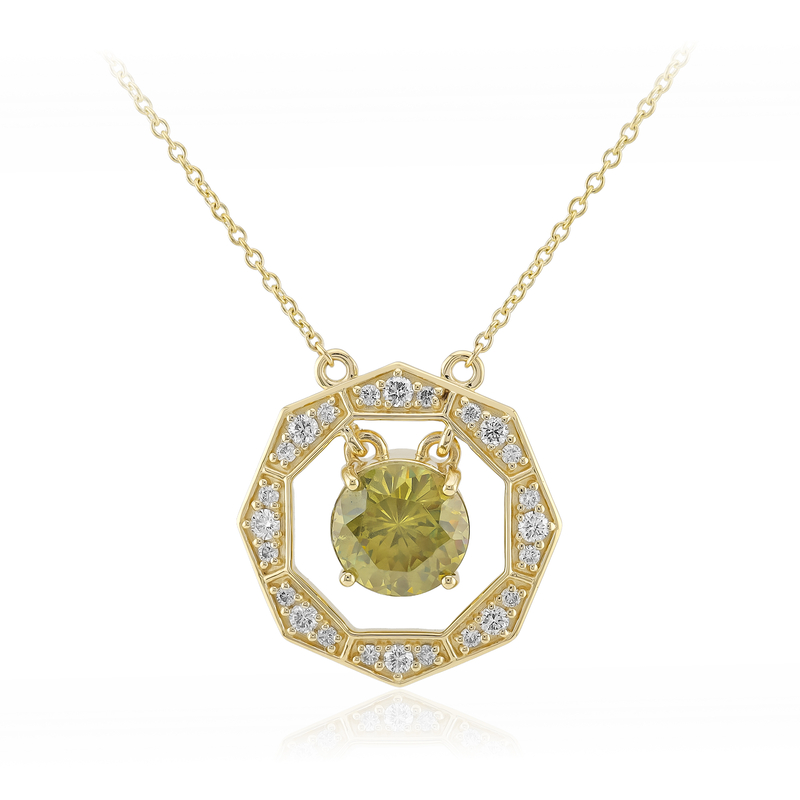 Kanadischer Sphalerit-Goldcollier (de Melo)