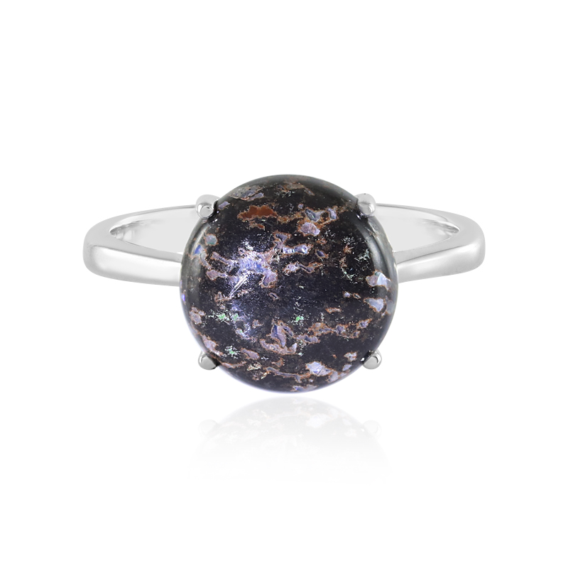 Leoparden-Opal-Silberring Leoparden-Opal-Silberring