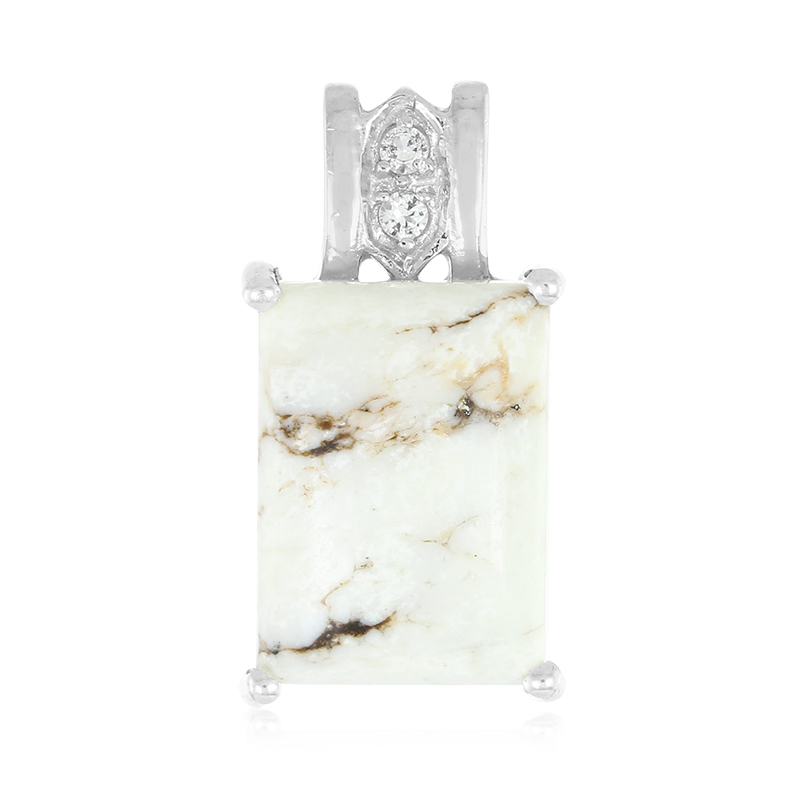 Magnesit-Silberanhänger Magnesit-Silberanhänger