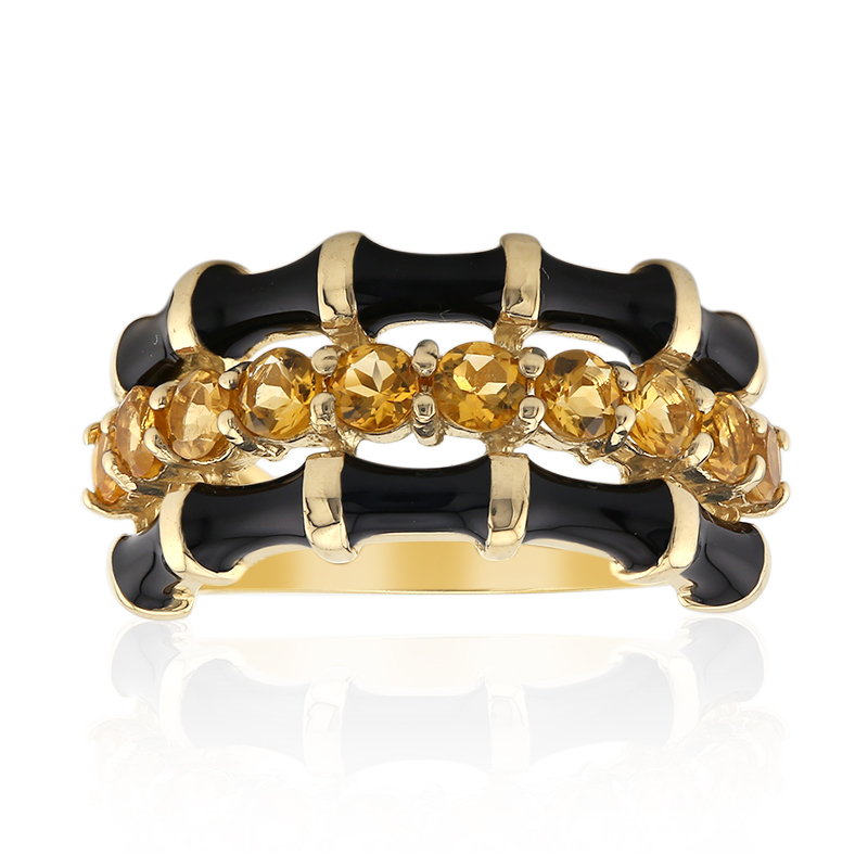 Citrin-Silberring (TPC)