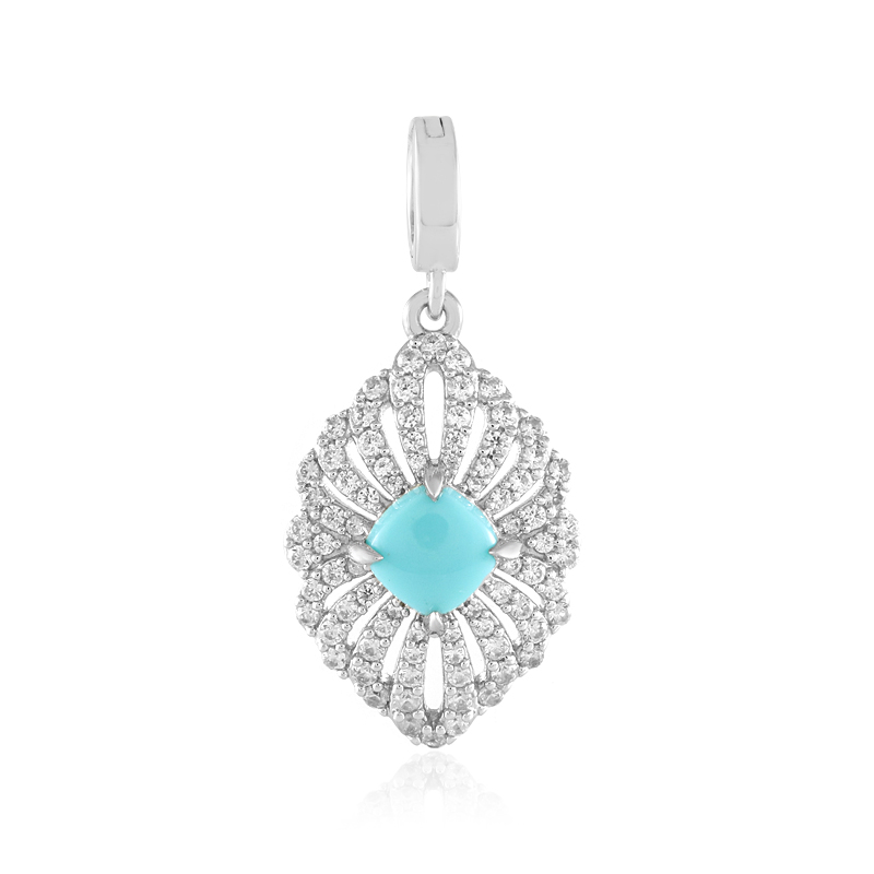 Türkis-Silberanhänger