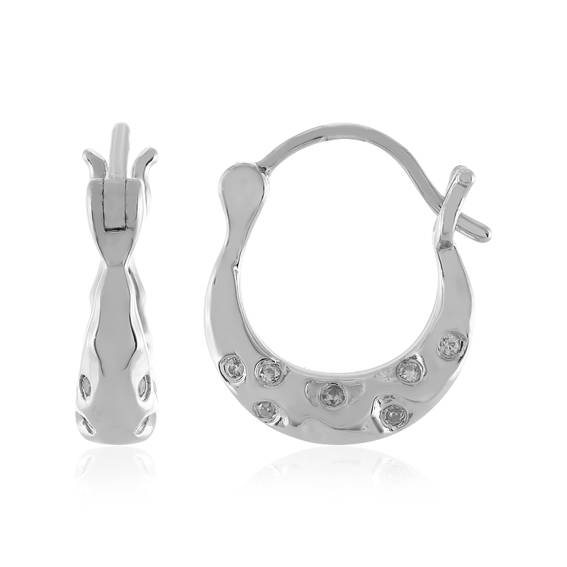 Zirkon-Silberohrringe (SAELOCANA)