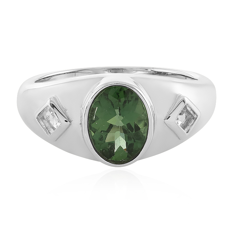 Chrom-Apatit-Silberring