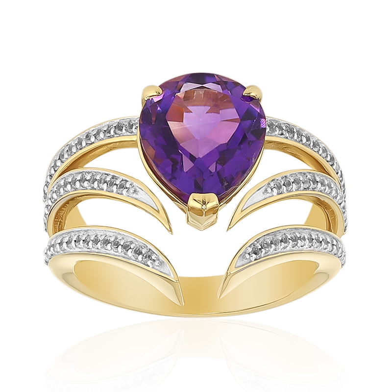 Sibirischer Amethyst-Goldring (Adela Gold) Sibirischer Amethyst-Goldring (Adela Gold)
