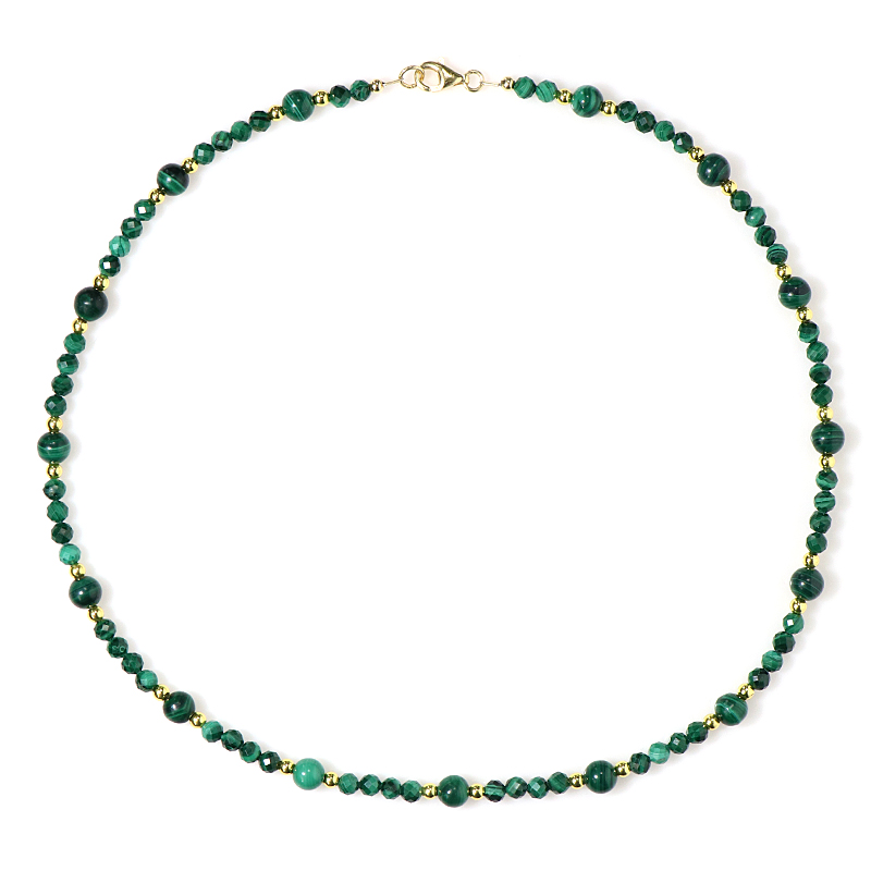 Edelstein-Silberhalskette (Riya)