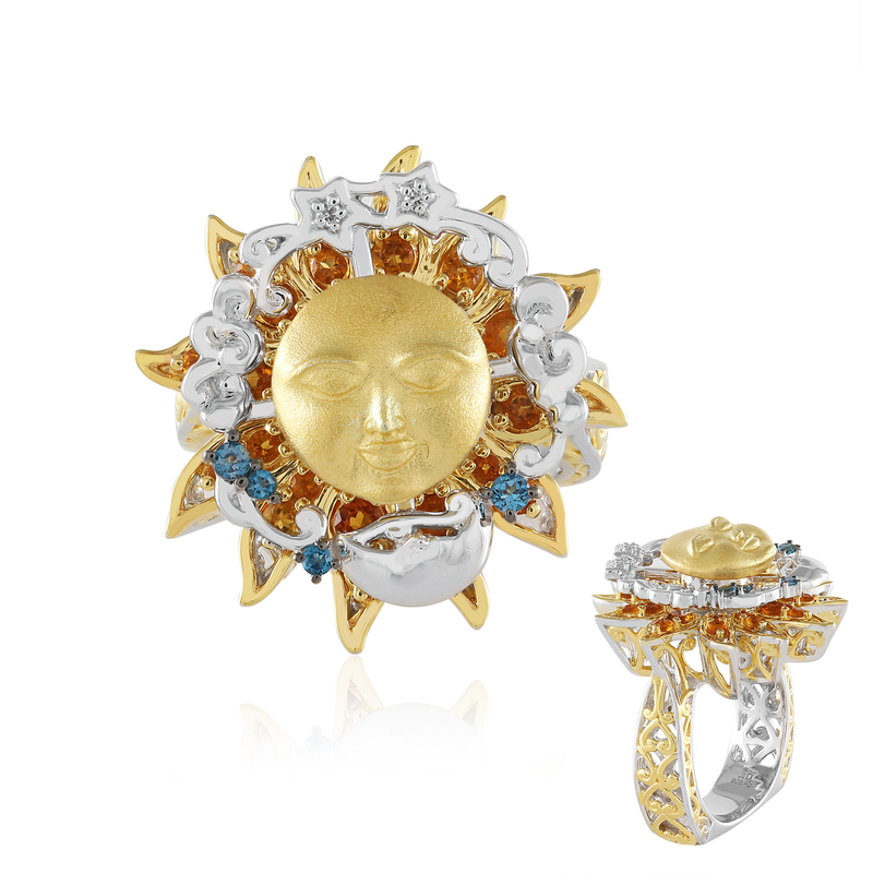 Madeira-Citrin-Silberring (Gems en Vogue)