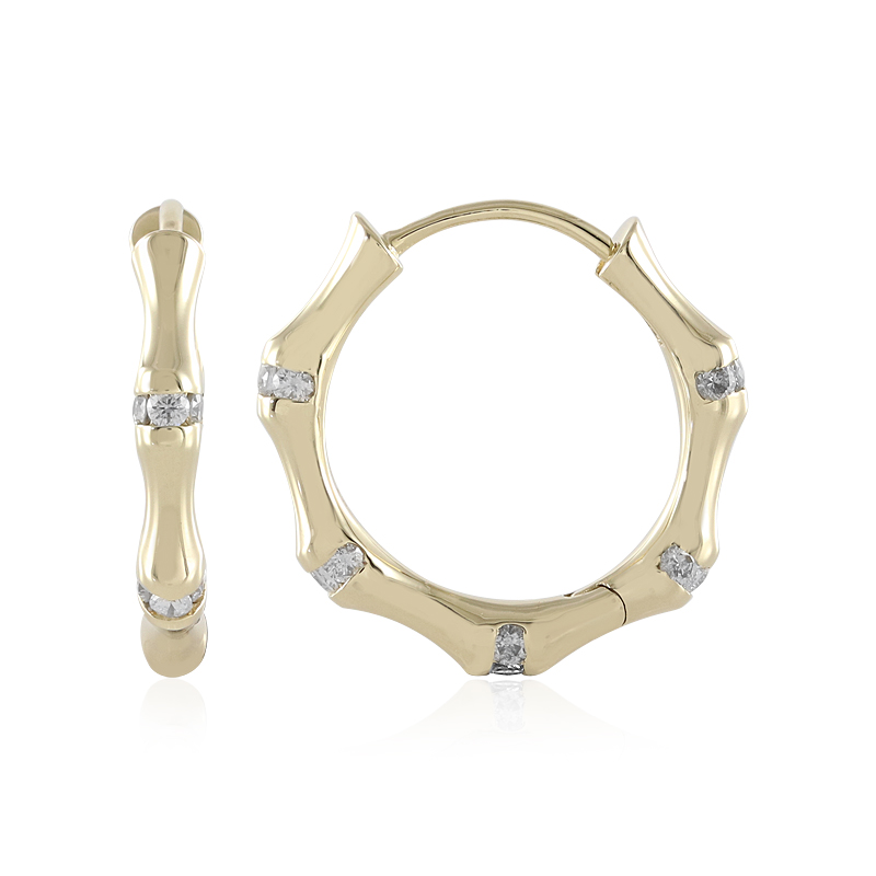 I2 (H) Brillant-Goldohrringe (de Melo) I2 (H) Brillant-Goldohrringe (de Melo)