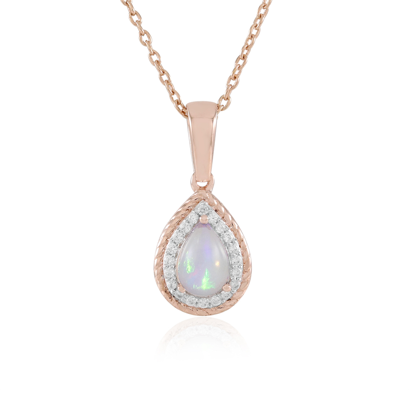 Welo-Opal-Silberhalskette (Adela Silber)