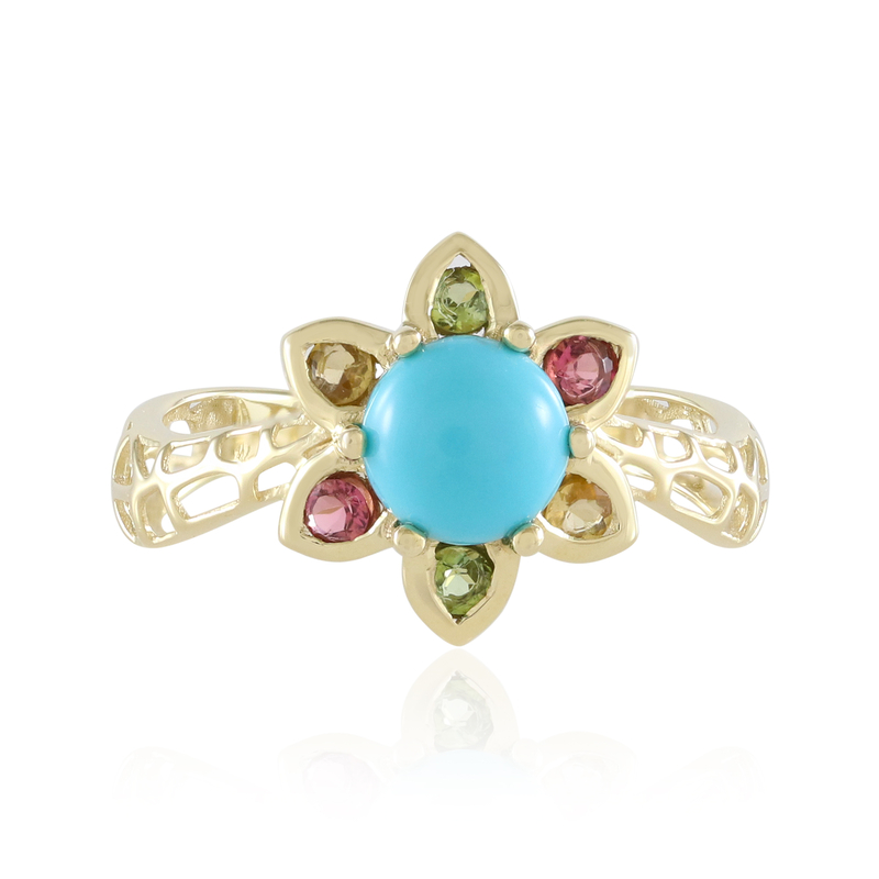 Sleeping Beauty-Türkis-Goldring (Ornaments by de Melo) Sleeping Beauty-Türkis-Goldring (Ornaments by de Melo)