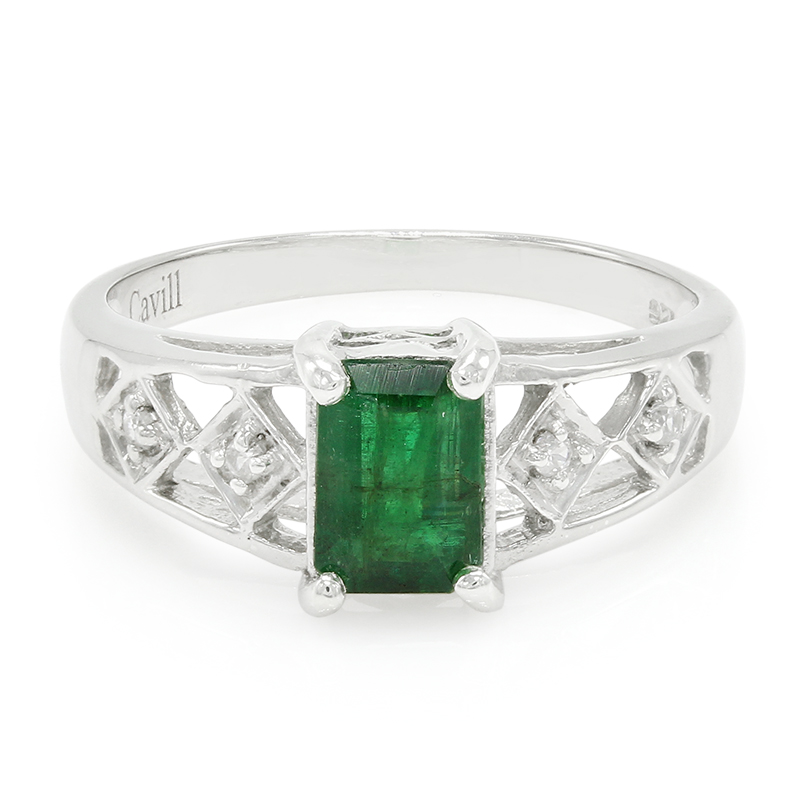 Bahia-Smaragd-Silberring Bahia-Smaragd-Silberring