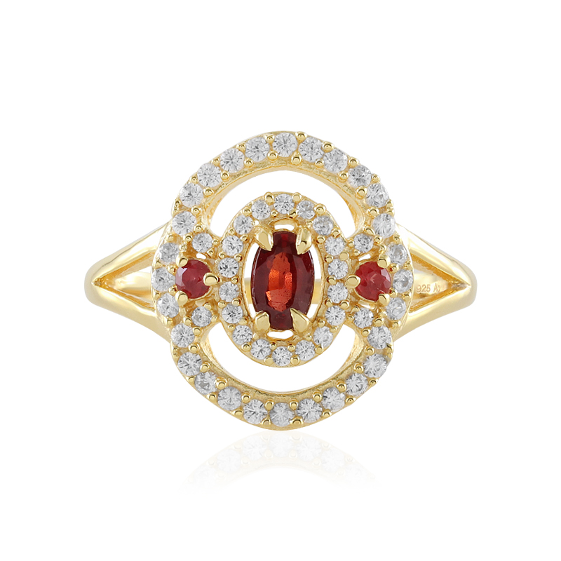 Tansania-Rubin-Silberring