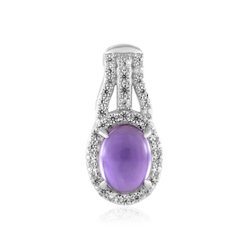 Sibirischer Amethyst-Silberanhänger Sibirischer Amethyst-Silberanhänger