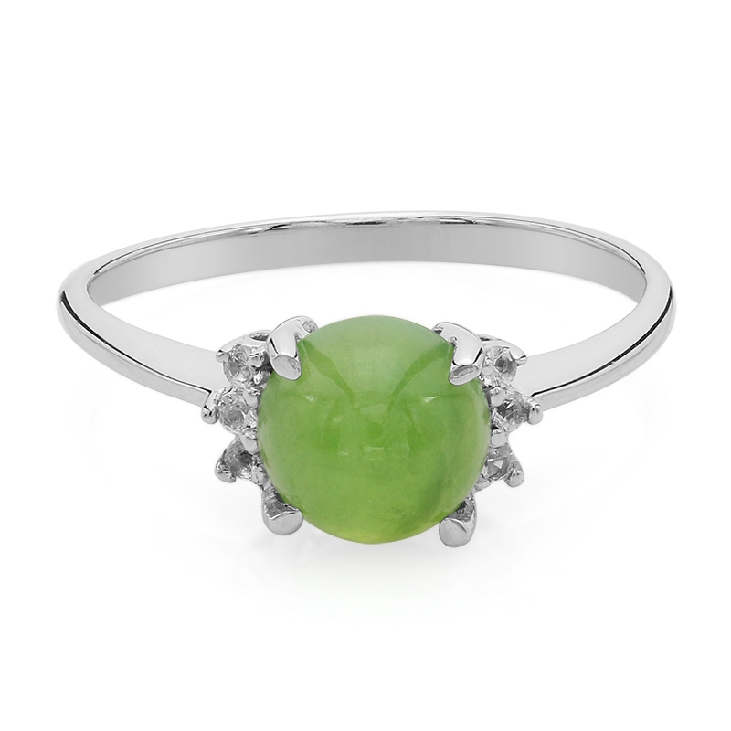 Kaiserlicher Chrysopras-Silberring