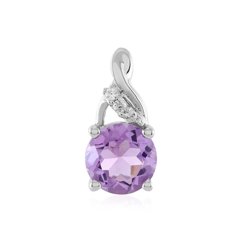 Azur-Quarz-Silberanhänger