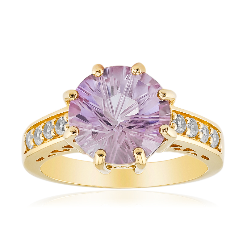 Bolivianischer Amethyst-Silberring