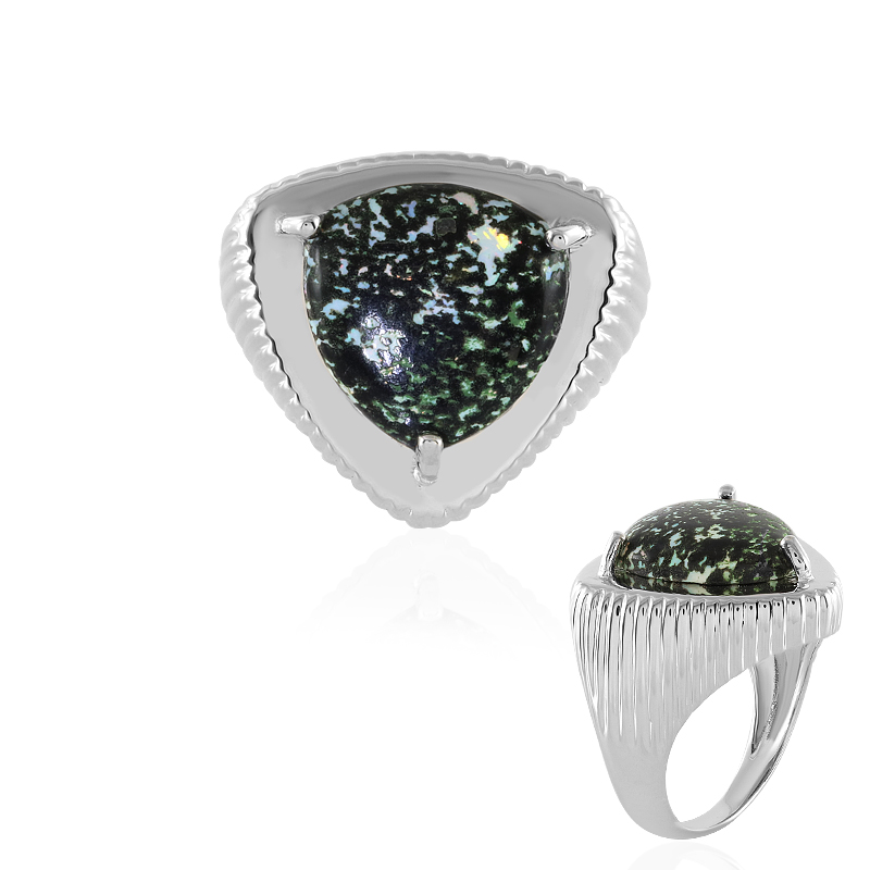 Leoparden-Opal-Silberring Leoparden-Opal-Silberring