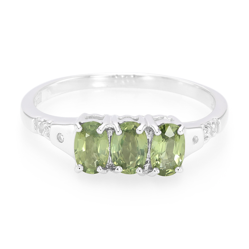 Mosambik-Saphir-Silberring