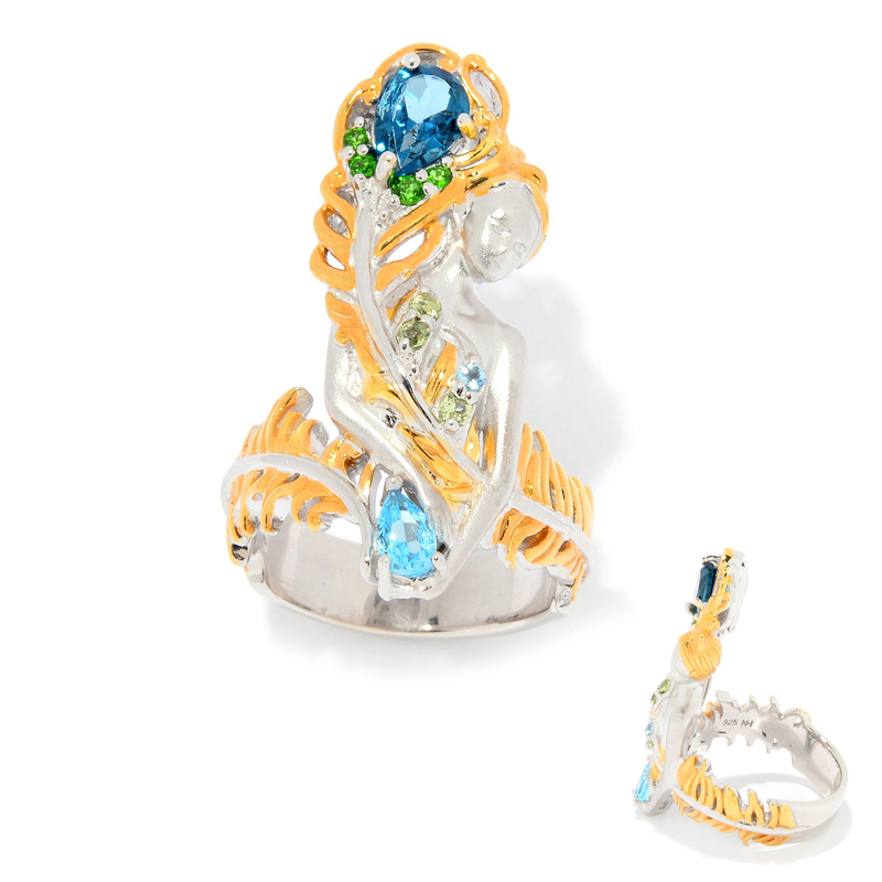 Edelstein-Silberring (Gems en Vogue)