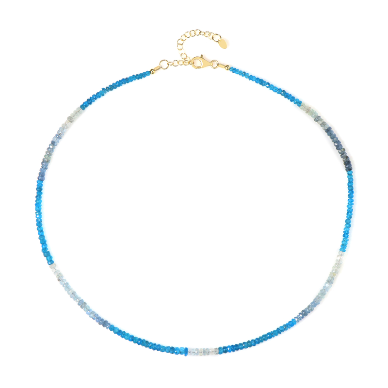 Edelstein-Silberhalskette