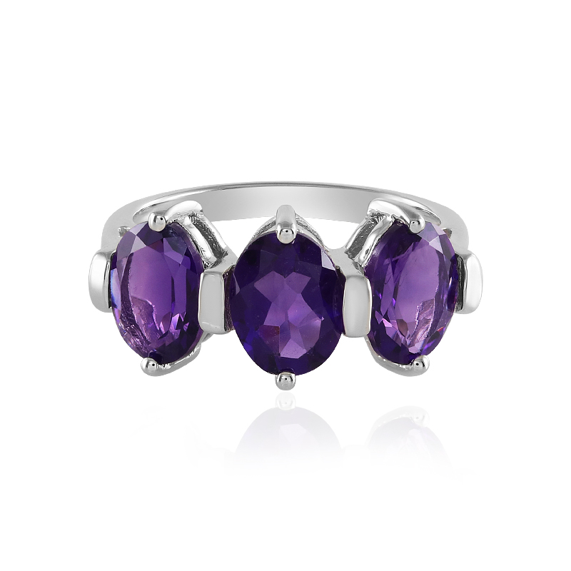 Sambia-Amethyst-Silberring Sambia-Amethyst-Silberring