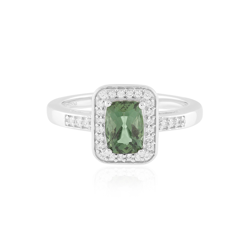 Chrom-Apatit-Silberring