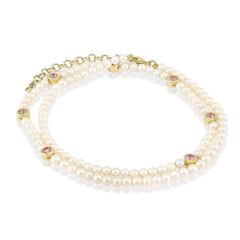 Edelstein-Goldarmband (Michelle Albala)