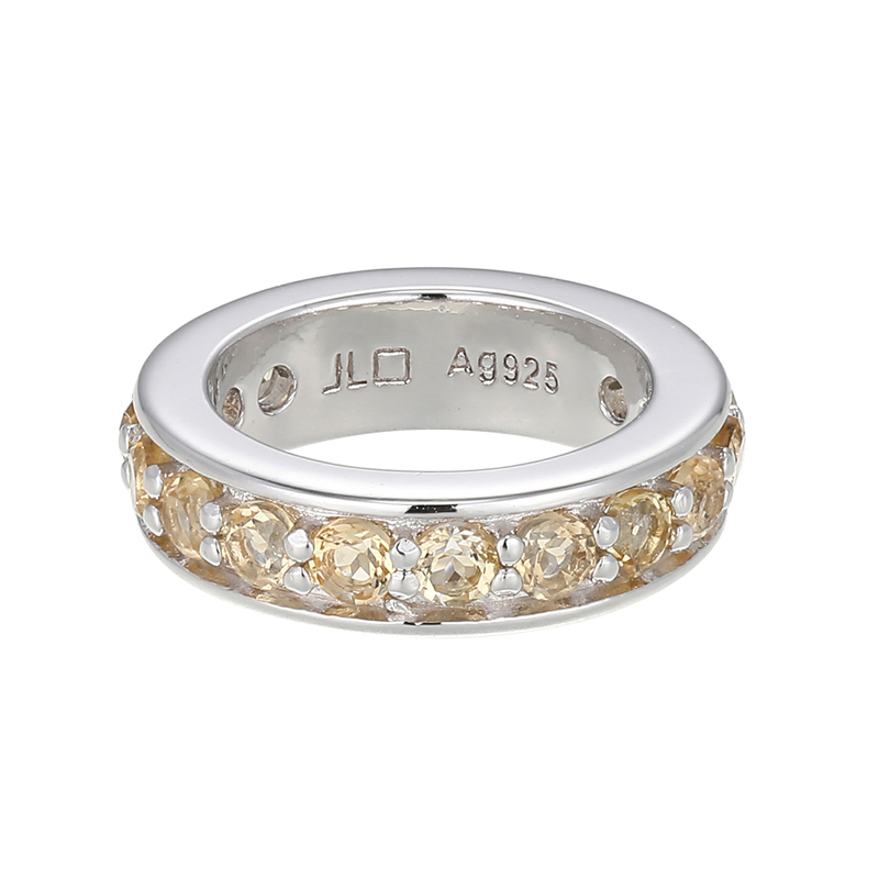 Citrin-Silberanhänger (MONOSONO COLLECTION)