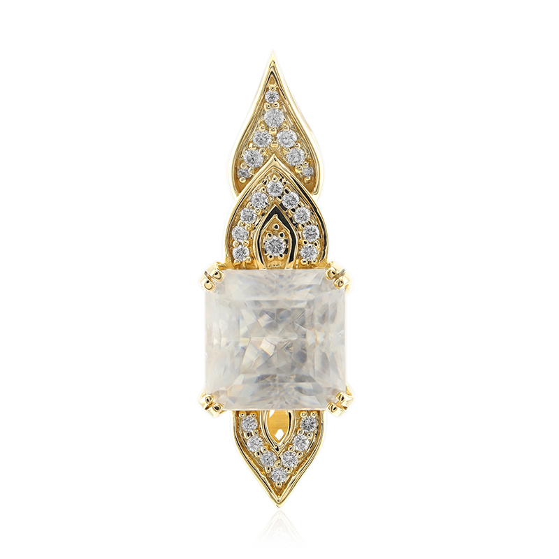 Namibia-Cerussit-Goldanhänger (de Melo) Namibia-Cerussit-Goldanhänger (de Melo)