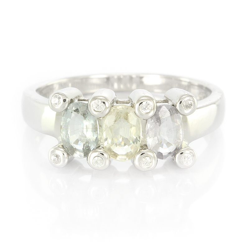 Kupfer-Turmalin-Silberring