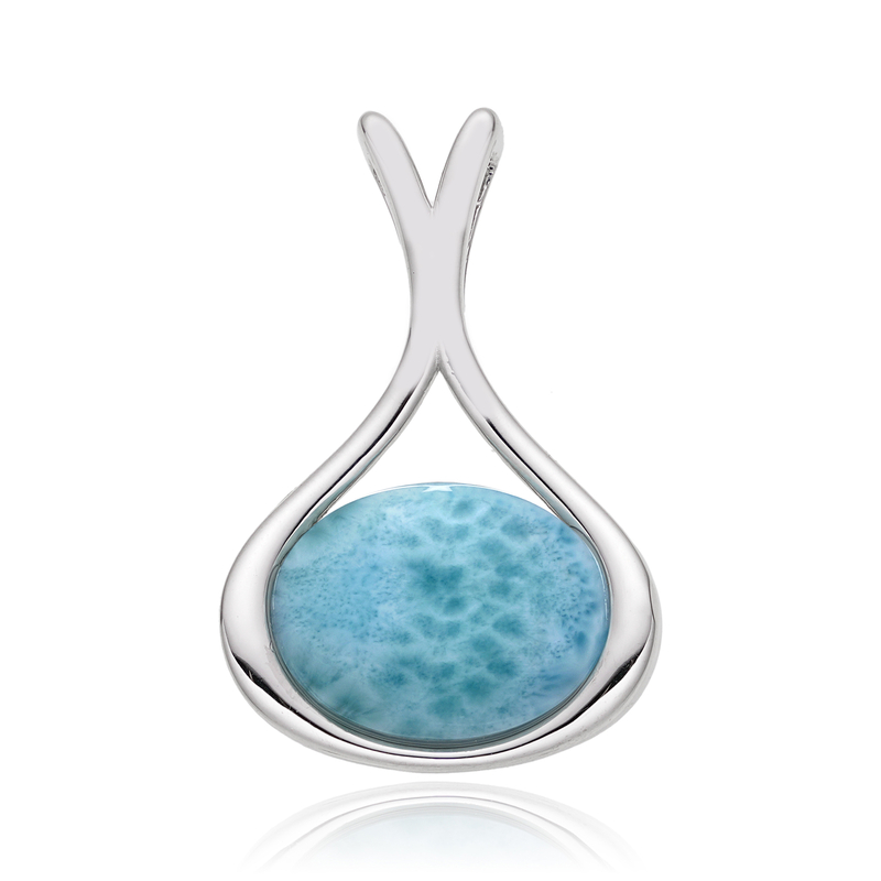 Larimar-Silberanhänger