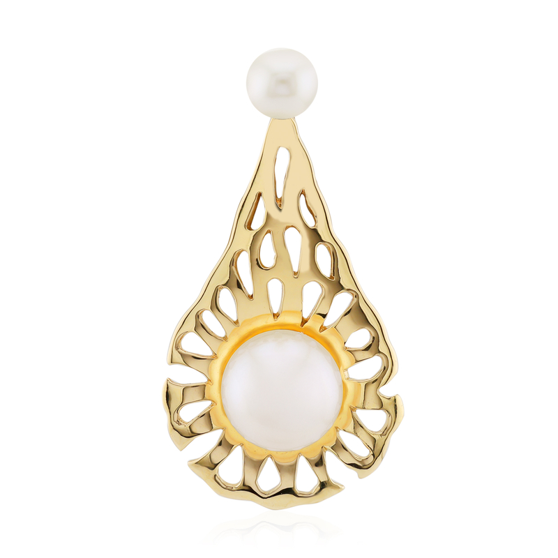 Weiße Süßwasserzuchtperlen-Silberanhänger (TPC) Weiße Süßwasserzuchtperlen-Silberanhänger (TPC)